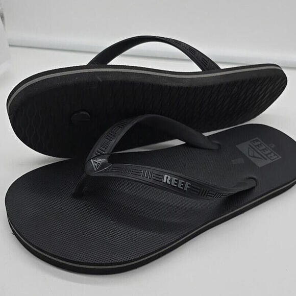 Reef Men's Phantom Nias Flip Flops‎ - Black/Grey 10 - Picture 6 of 11